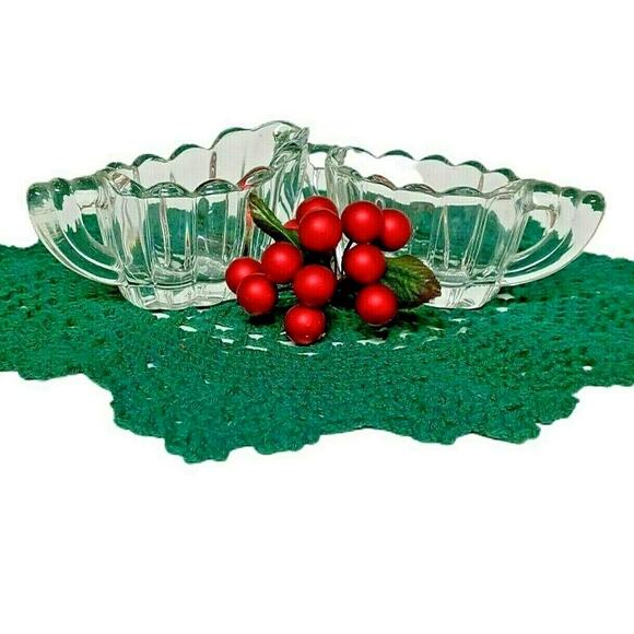 Vintage Clear Glass Creamer Sugar Dish Set Elegant Crysolite Heisey Collectible - Picture 1 of 10